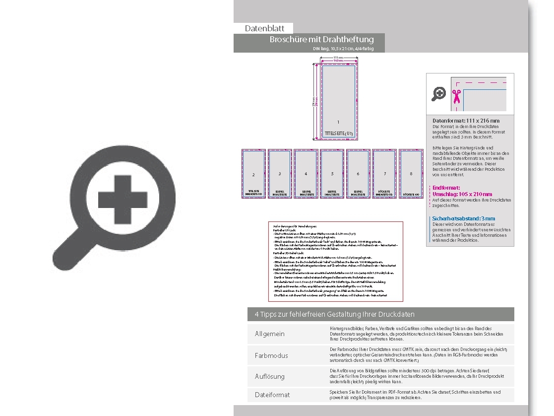 Product Bild brosch__re_mit_drahtheftung__endformat_din_lang_(105_x_210_mm)__72-seitig