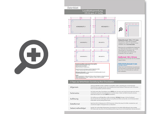 Product Bild loseblattsammlung_din_a6_quer__216_bl__tter_pro_sammlung__vorne_farbig_und_hinten_schwarz_(4_1)