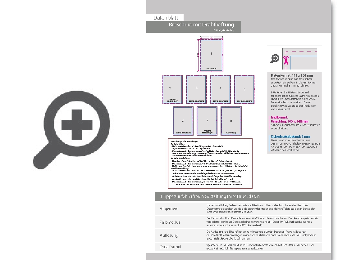 Product Bild brosch__re_mit_drahtheftung__endformat_din_a6__80-seitig