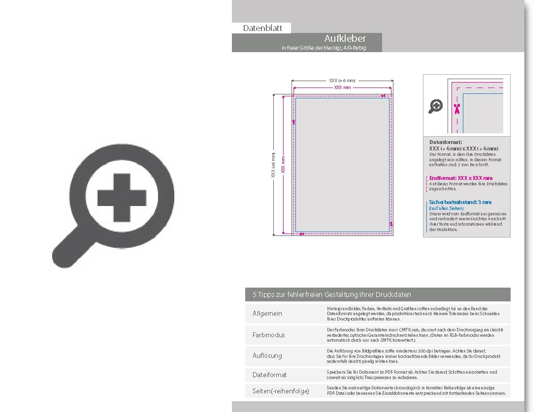 Product Bild aufkleber_statisch_haftend_4_0_farbig_bedruckt_mit_freier_gr____e_(rechteckig)